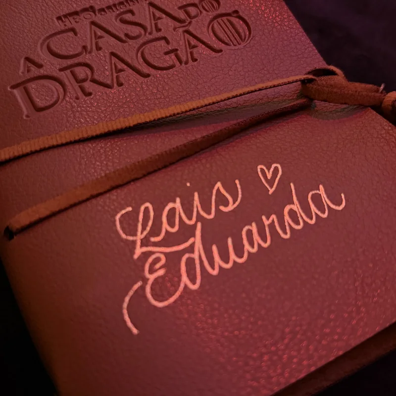 Caderno de couro